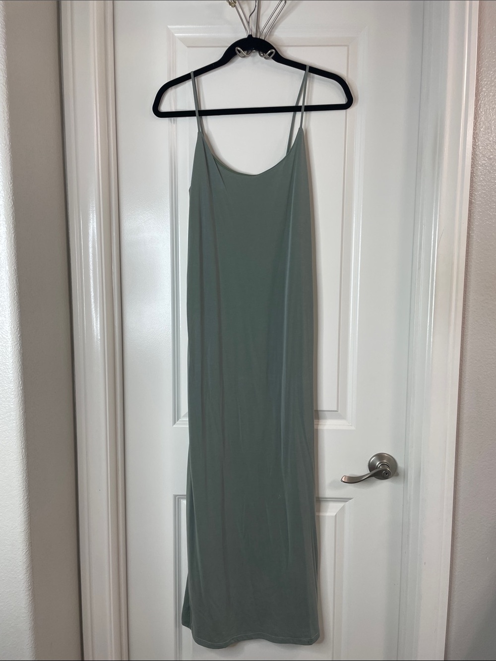 Sage Green Slip Maxi Dress - Women's Casual Slip Dress